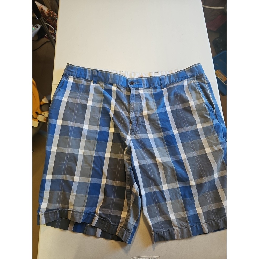 Dockers Men's Shorts 40‎ Blue Gray Check Summer